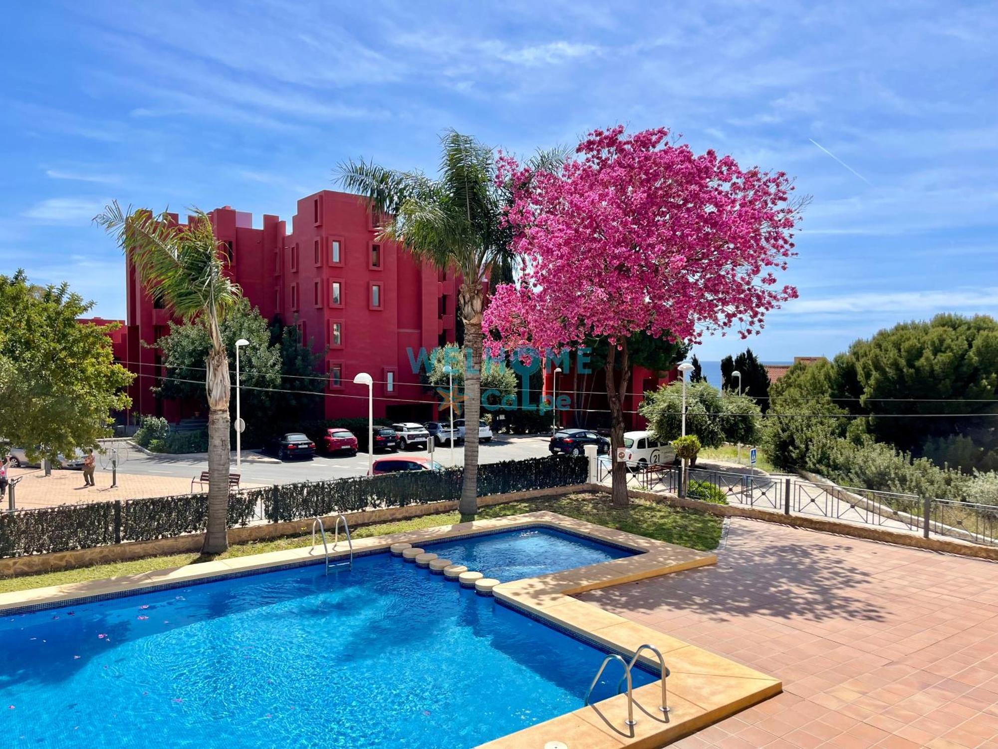 Manzana Bonito Y Comodo Apartamento Con Piscina カルプ エクステリア 写真