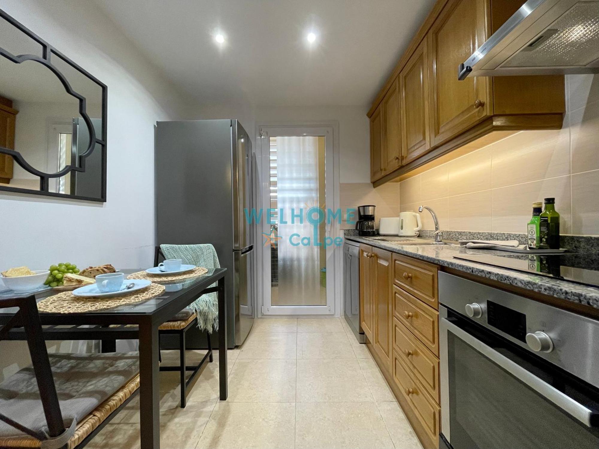 Manzana Bonito Y Comodo Apartamento Con Piscina カルプ エクステリア 写真
