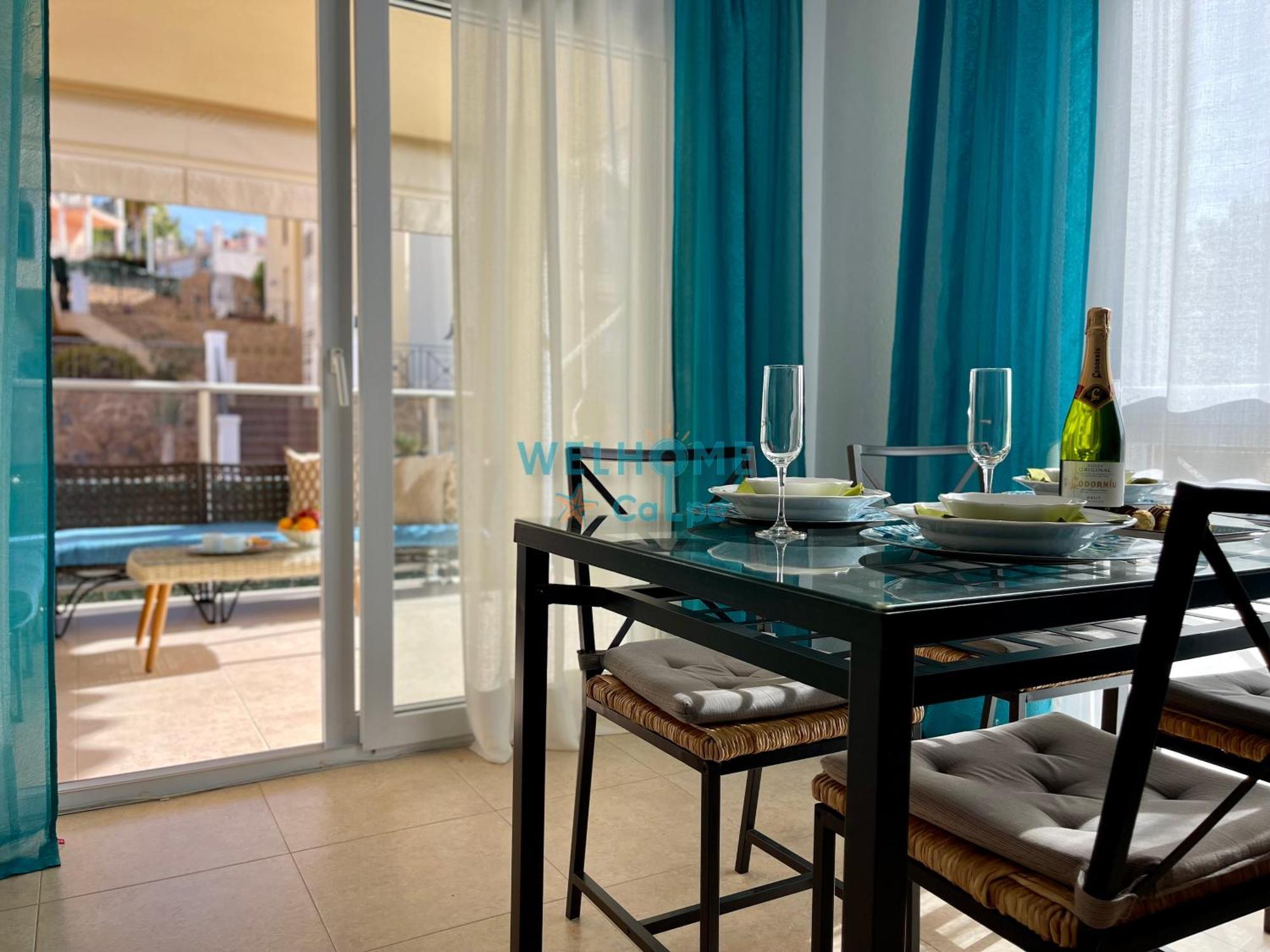 Manzana Bonito Y Comodo Apartamento Con Piscina カルプ エクステリア 写真