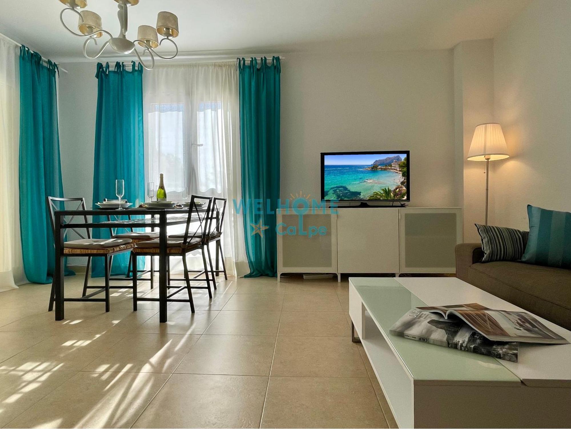 Manzana Bonito Y Comodo Apartamento Con Piscina カルプ エクステリア 写真