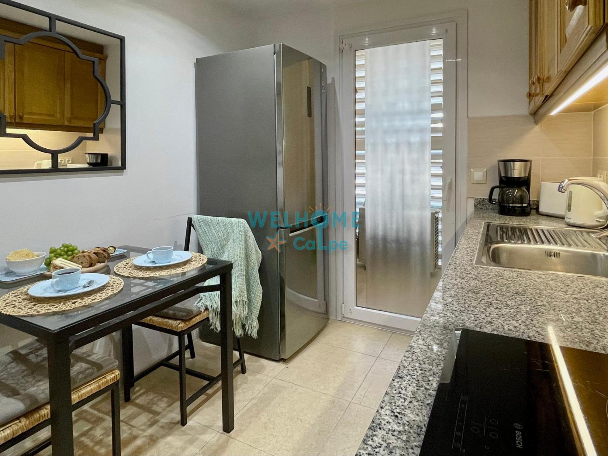 Manzana Bonito Y Comodo Apartamento Con Piscina カルプ エクステリア 写真