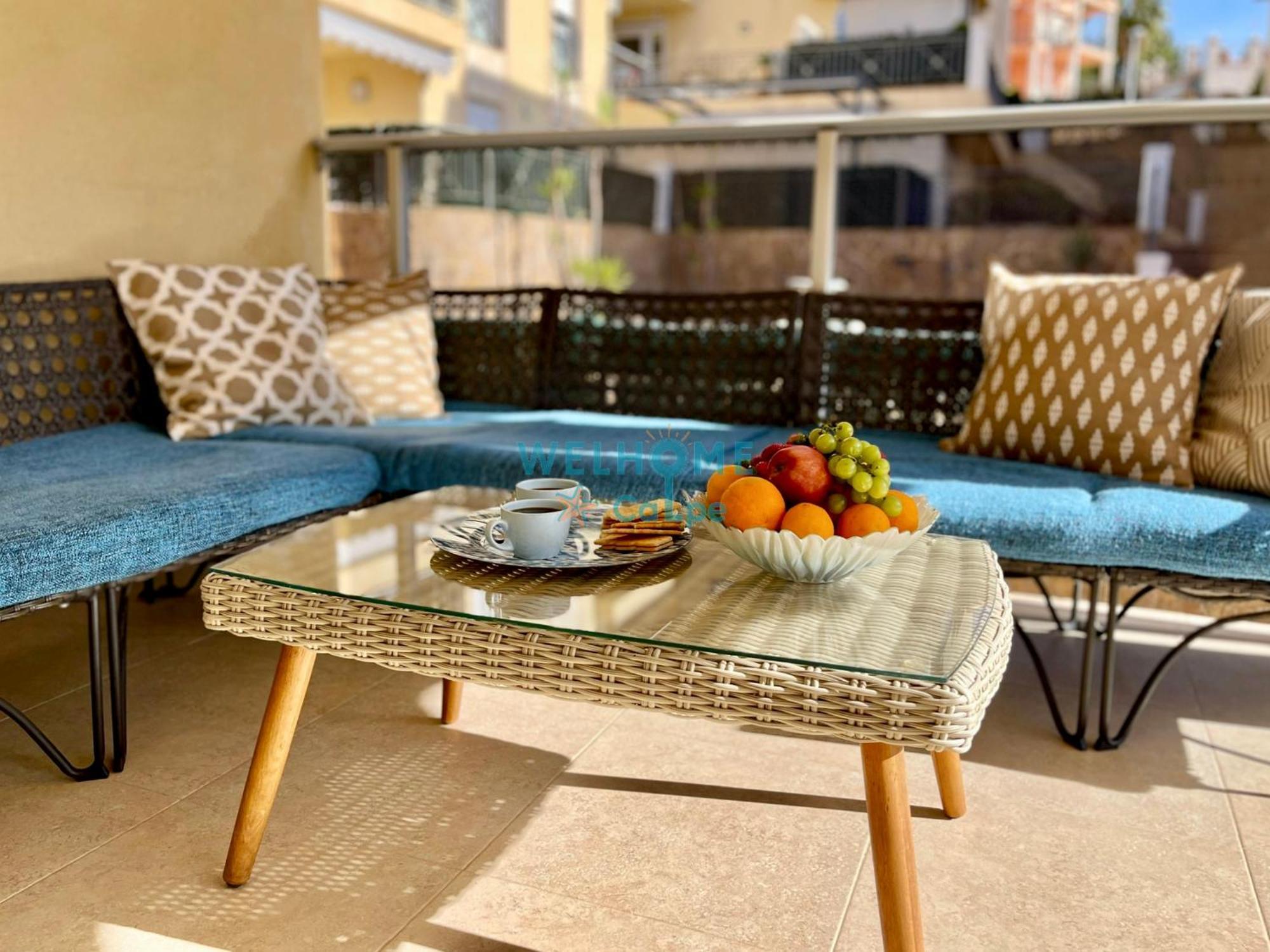 Manzana Bonito Y Comodo Apartamento Con Piscina カルプ エクステリア 写真