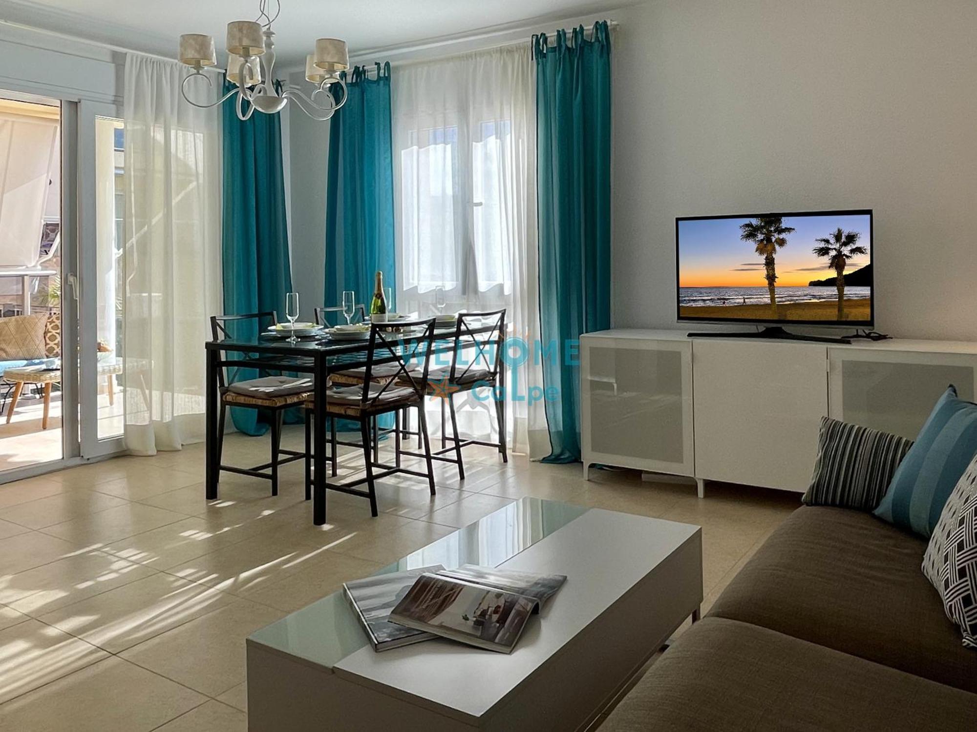 Manzana Bonito Y Comodo Apartamento Con Piscina カルプ エクステリア 写真