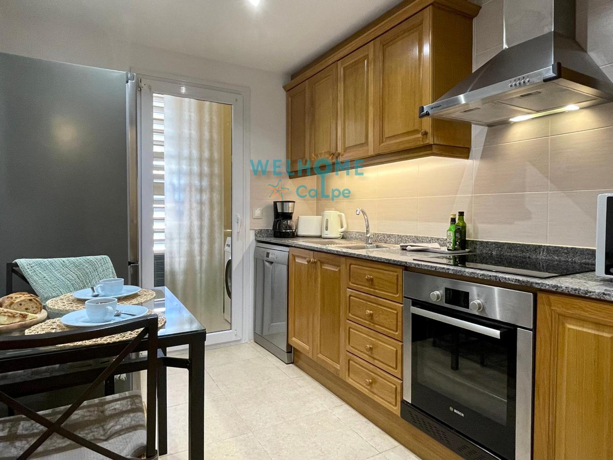 Manzana Bonito Y Comodo Apartamento Con Piscina カルプ エクステリア 写真