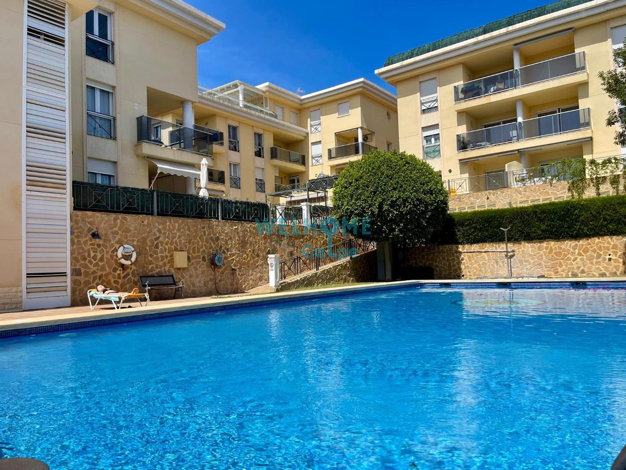 Manzana Bonito Y Comodo Apartamento Con Piscina カルプ エクステリア 写真