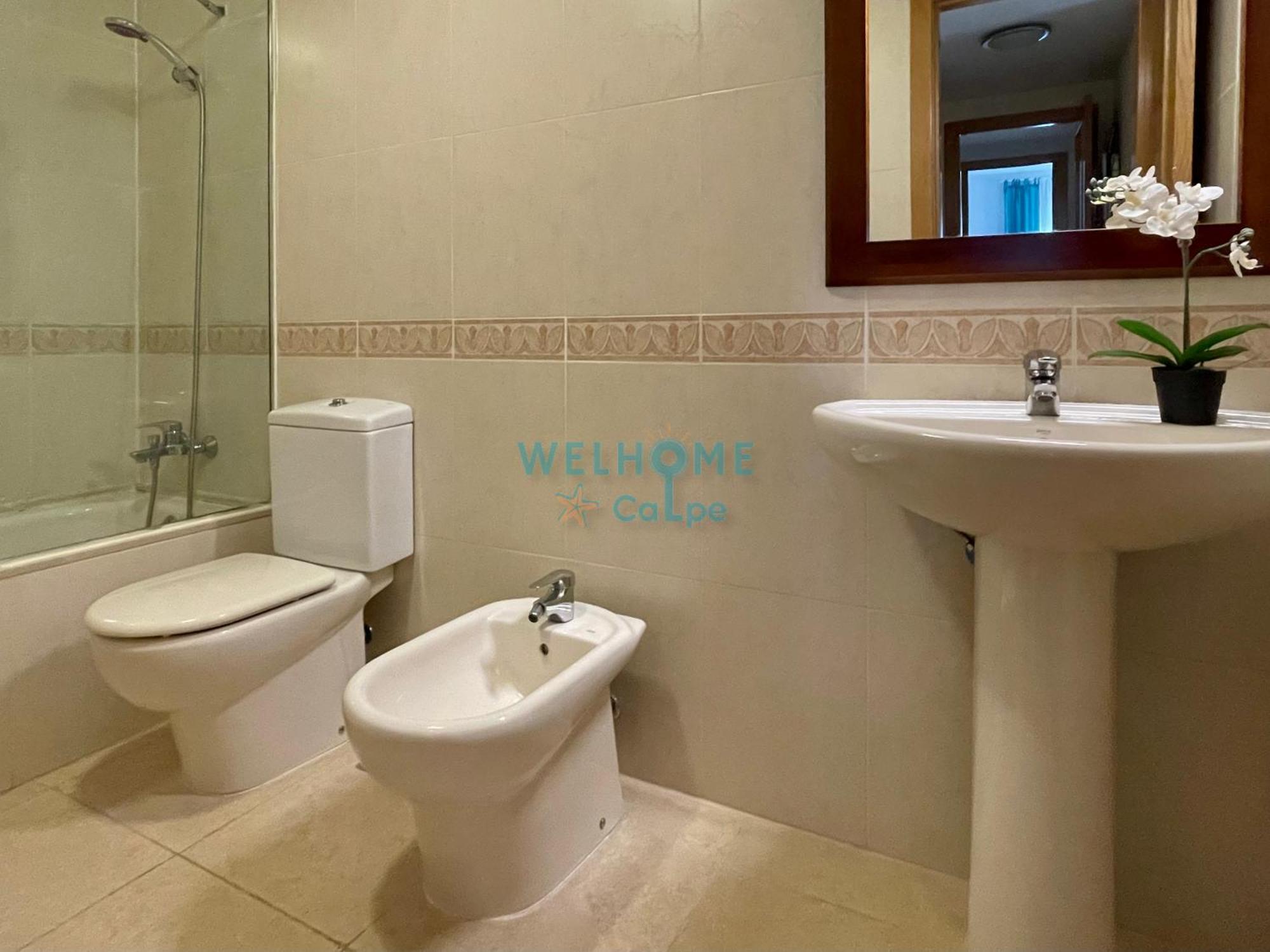 Manzana Bonito Y Comodo Apartamento Con Piscina カルプ エクステリア 写真